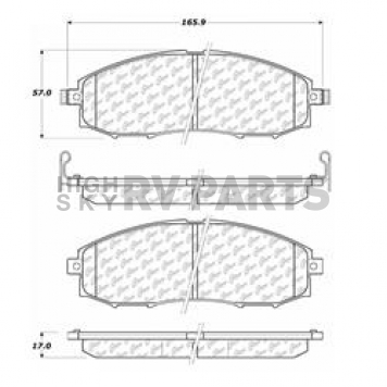 Stop Tech/ Power Slot Brake Pad - 104.08300