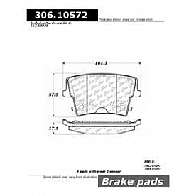 Stop Tech/ Power Slot Brake Pad - 306.10572