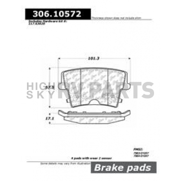 Stop Tech/ Power Slot Brake Pad - 306.10572