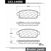 Stop Tech/ Power Slot Brake Pad - 102.14680