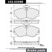 Stop Tech/ Power Slot Brake Pad - 102.03580