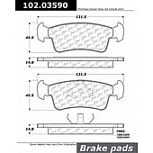 Stop Tech/ Power Slot Brake Pad - 102.03590
