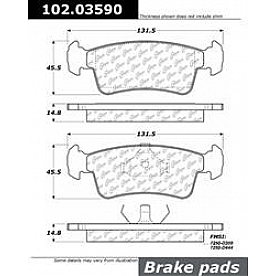 Stop Tech/ Power Slot Brake Pad - 102.03590
