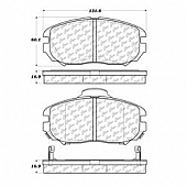Stop Tech/ Power Slot Brake Pad - 106.11250