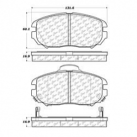 Stop Tech/ Power Slot Brake Pad - 106.11250