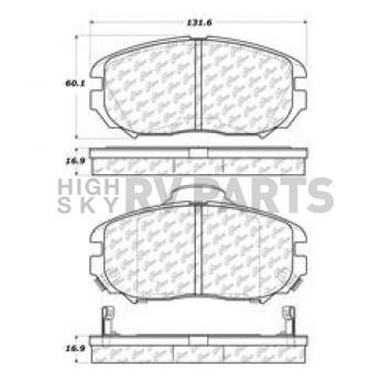 Stop Tech/ Power Slot Brake Pad - 106.11250