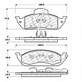 Stop Tech/ Power Slot Brake Pad - 103.07600