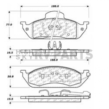 Stop Tech/ Power Slot Brake Pad - 103.07600