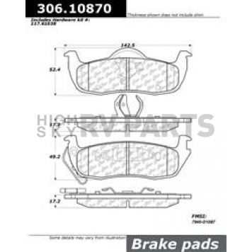 Stop Tech/ Power Slot Brake Pad - 306.10870