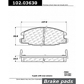 Stop Tech/ Power Slot Brake Pad - 102.03630