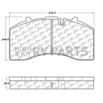 Stop Tech/ Power Slot Brake Pad - 106.13690
