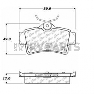 Stop Tech/ Power Slot Brake Pad - 106.06270