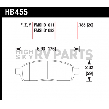 Hawk Performance Brake Pad - HB455Z.785-1