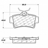 Stop Tech/ Power Slot Brake Pad - 106.06271