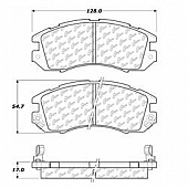Stop Tech/ Power Slot Brake Pad - 103.04700