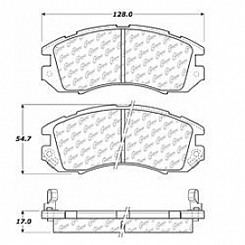 Stop Tech/ Power Slot Brake Pad - 103.04700