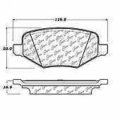 Stop Tech/ Power Slot Brake Pad - 106.13770