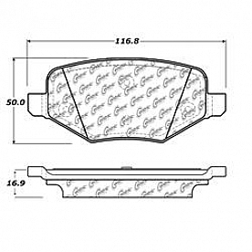 Stop Tech/ Power Slot Brake Pad - 106.13770