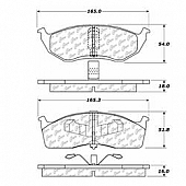 Stop Tech/ Power Slot Brake Pad - 106.06420