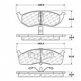 Stop Tech/ Power Slot Brake Pad - 106.06420