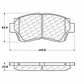 Stop Tech/ Power Slot Brake Pad - 103.04760