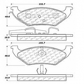 Stop Tech/ Power Slot Brake Pad - 106.06620