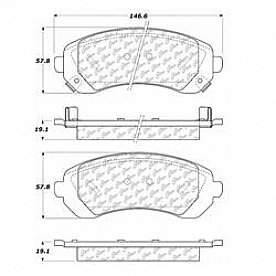 Stop Tech/ Power Slot Brake Pad - 104.08440