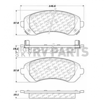 Stop Tech/ Power Slot Brake Pad - 104.08440