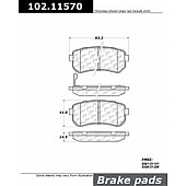 Stop Tech/ Power Slot Brake Pad - 102.11570