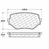 Stop Tech/ Power Slot Brake Pad - 106.06800