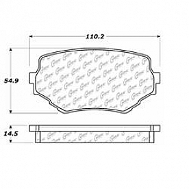 Stop Tech/ Power Slot Brake Pad - 106.06800