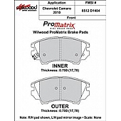 Wilwood Brakes Brake Pad - 150-D1404K