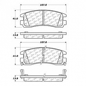 Stop Tech/ Power Slot Brake Pad - 106.06980