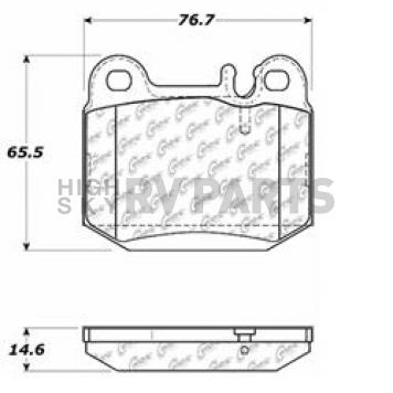 Stop Tech/ Power Slot Brake Pad - 104.08740