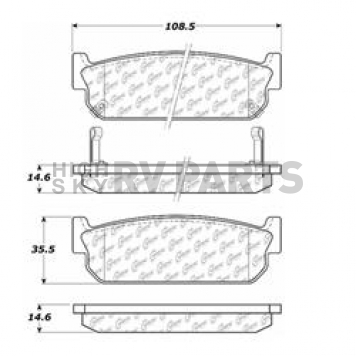 Stop Tech/ Power Slot Brake Pad - 103.05880