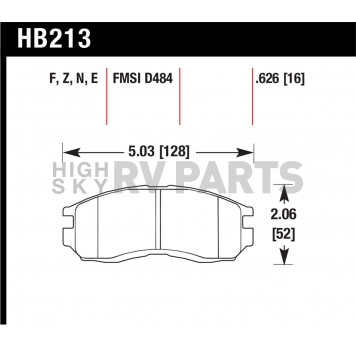 Hawk Performance Brake Pad - HB213F.626-1