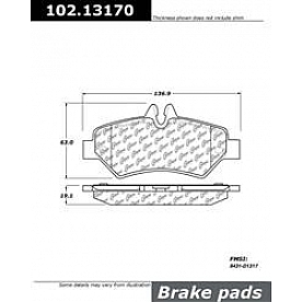 Stop Tech/ Power Slot Brake Pad - 102.13170