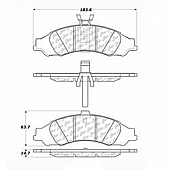 Stop Tech/ Power Slot Brake Pad - 105.10430