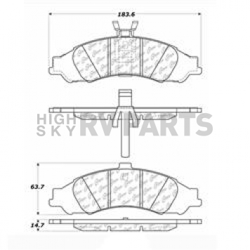 Stop Tech/ Power Slot Brake Pad - 105.10430