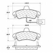 Stop Tech/ Power Slot Brake Pad - 104.08990