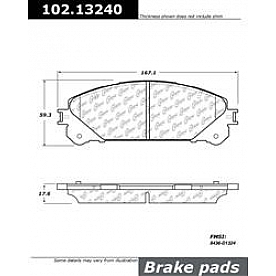 Stop Tech/ Power Slot Brake Pad - 102.13240