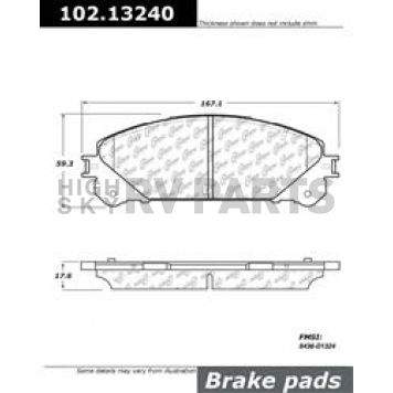 Stop Tech/ Power Slot Brake Pad - 102.13240