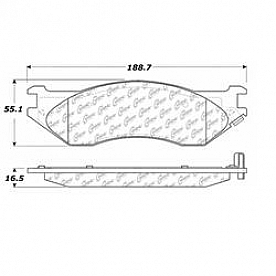 Stop Tech/ Power Slot Brake Pad - 106.07020