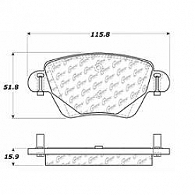 Stop Tech/ Power Slot Brake Pad - 104.09110