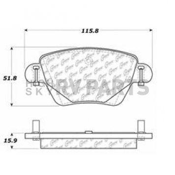 Stop Tech/ Power Slot Brake Pad - 104.09110