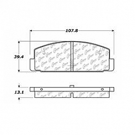 Stop Tech/ Power Slot Brake Pad - 103.03320