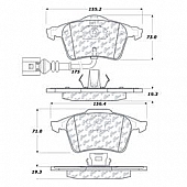 Stop Tech/ Power Slot Brake Pad - 104.09153
