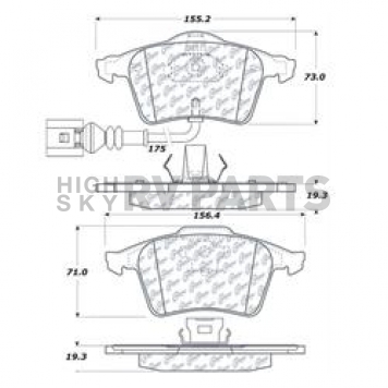 Stop Tech/ Power Slot Brake Pad - 104.09153