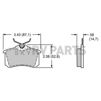 Wilwood Brakes Brake Pad - 150-D0340K