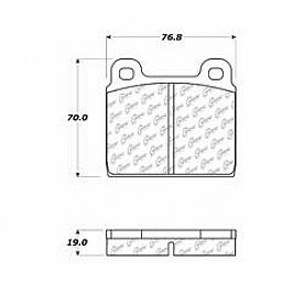 Stop Tech/ Power Slot Brake Pad - 104.00451